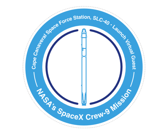 NASA Mission Stamp - NASA's SpaceX Crew-9 Mission